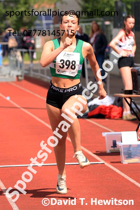 Womens Under-20s triple jump, 2024 Northern Senior and Under-20s Track and Field Champs, Middlesbrough.  Photo: David T. Hewitson/Sports for All Pics